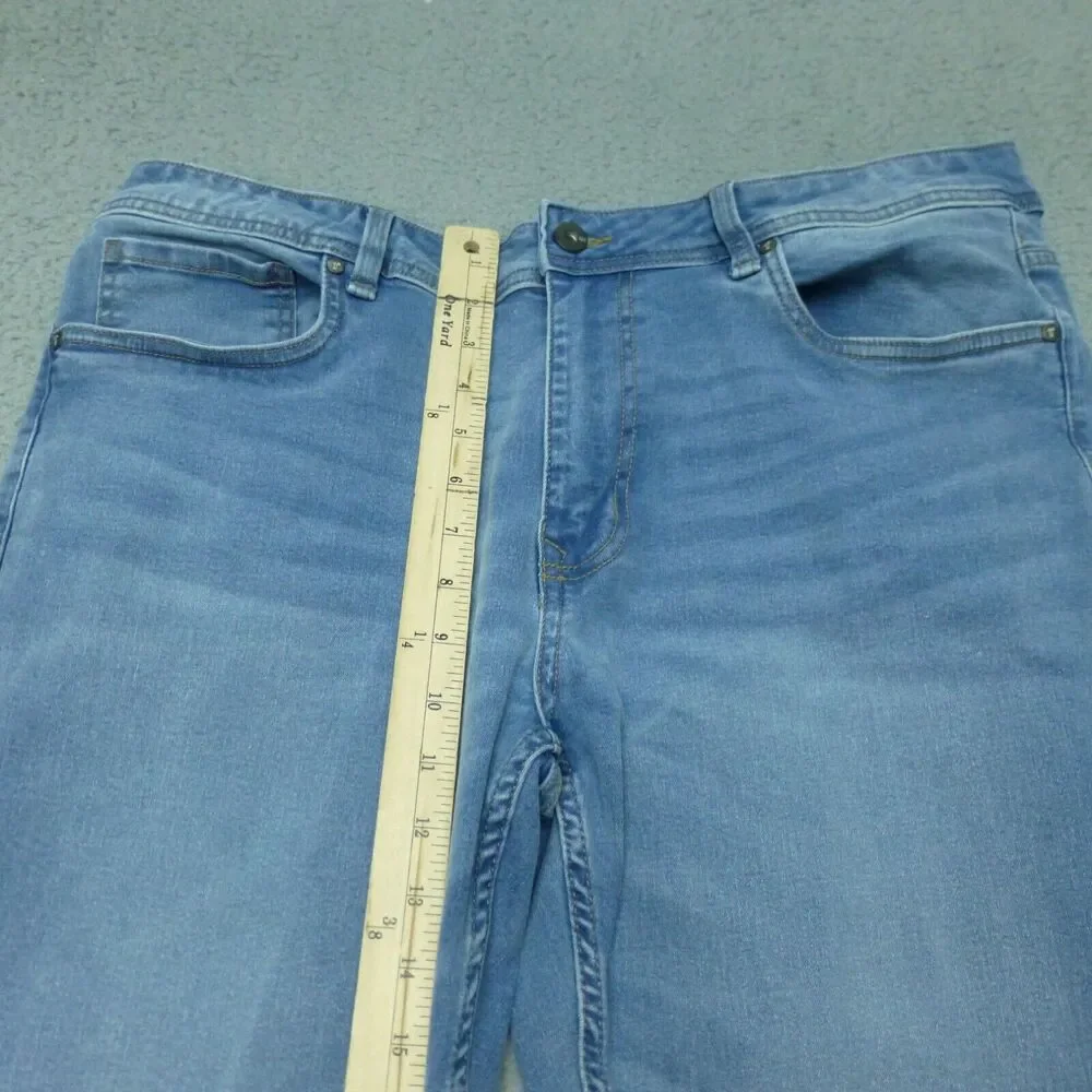 TPJ Jeans Mens 36x30 Slim (36x27) Stretch Light Wash Blue Comfortable Mid Rise